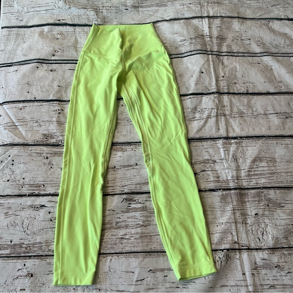 Lululemon Align Lime Green Leggings Size 2 - Picture 2 of 7